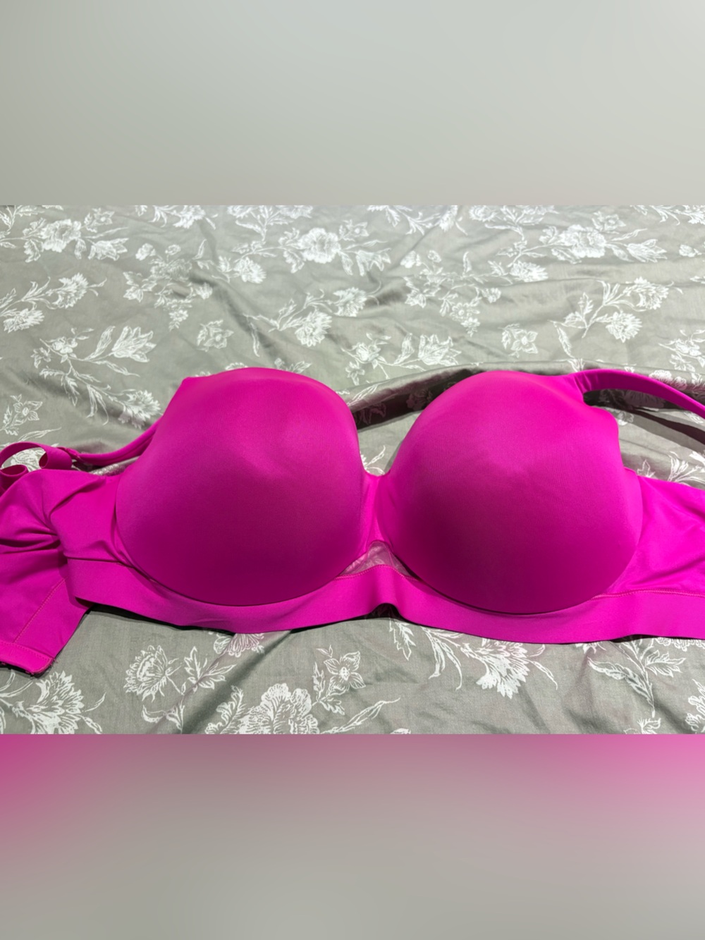 Cacique neon pink lightly lined balconette 42F